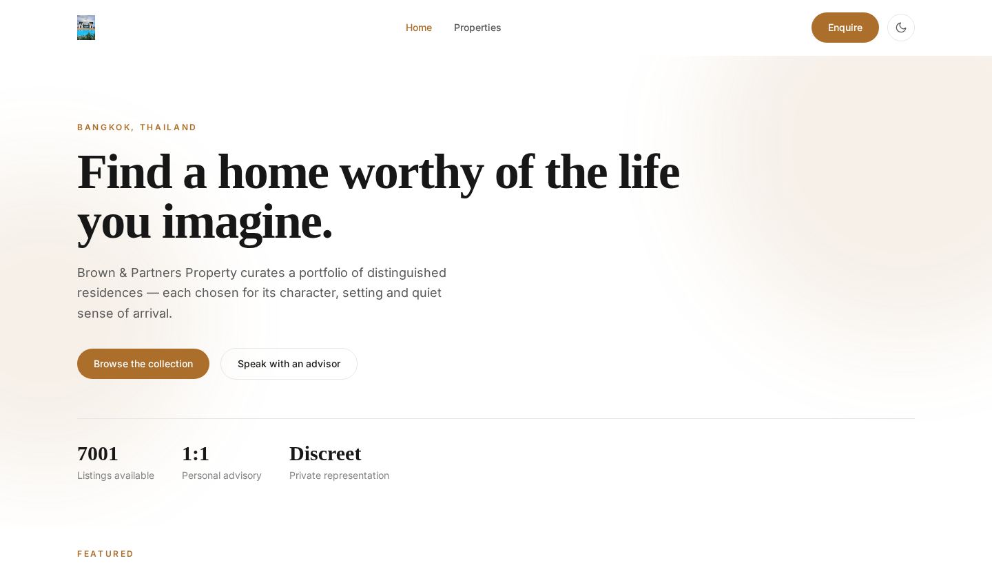Real-estate template — live demo homepage